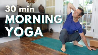 30 Minute Morning Yoga Flow with Gratitude Affirmations | David O Yoga