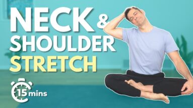 15 Minute Morning Yoga for Neck and Shoulder Pain RELIEF