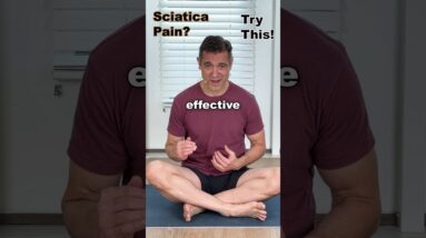 Fix Sciatica Pain Fast! 💥 Try These Hip & Hamstring Stretches #shorts #sciatica #yoga